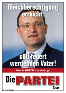 Gleichberechtigung erreicht: cDU feuert werdenden Vater!