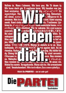 Wir lieben dich.