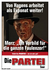 Von Hagens arbeitet als Exponat weiter! Merz: „Ein Vorbild für die ganzen Faulenzer!“