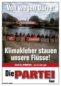 Von wegen Dürre: Klimakleber stauen unsere Flüsse!